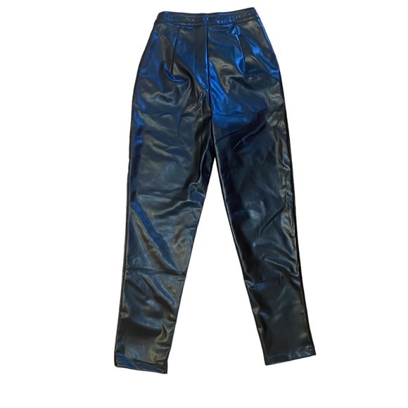 NWT Princess Polly Love Club High Waist Faux Leather Pants - Picture 3 of 8